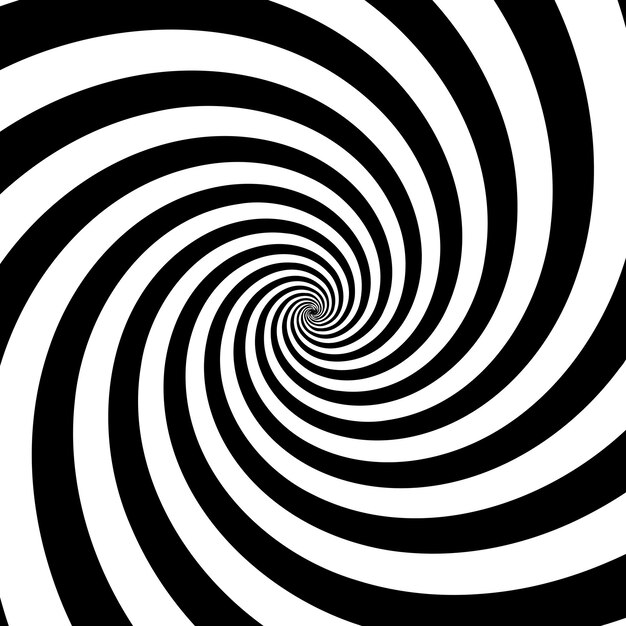 Fundo espiral preto e branco