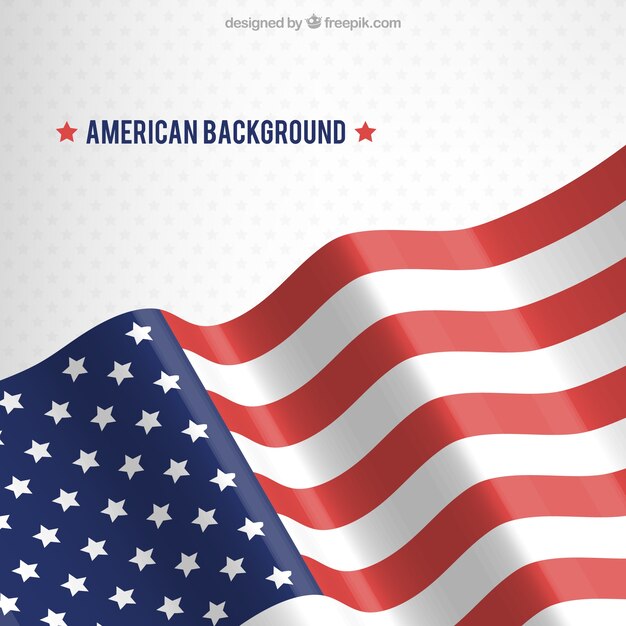 Fundo, estrelas, ondulado, americano, bandeira