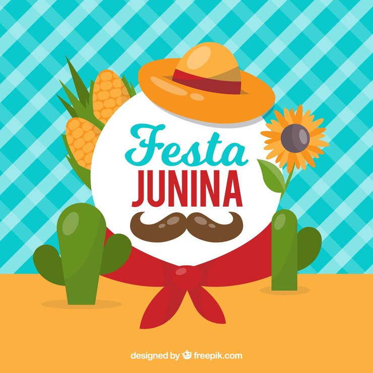 Vetor grátis fundo festa junina