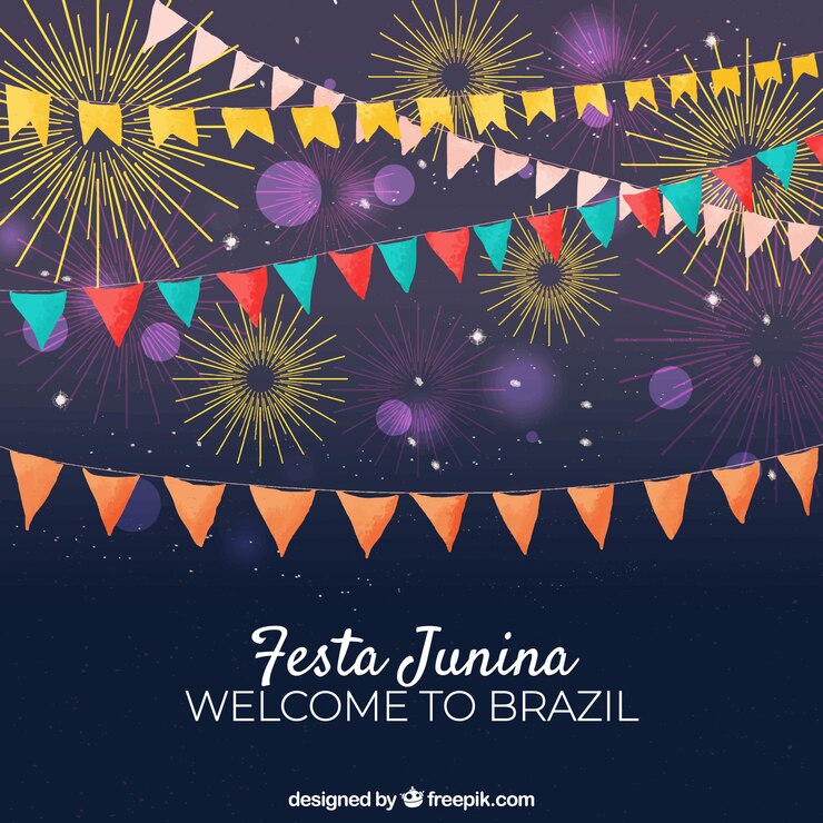 Vetor grátis fundo festa junina