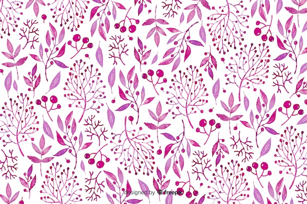 Fundo floral aquarela monocromático