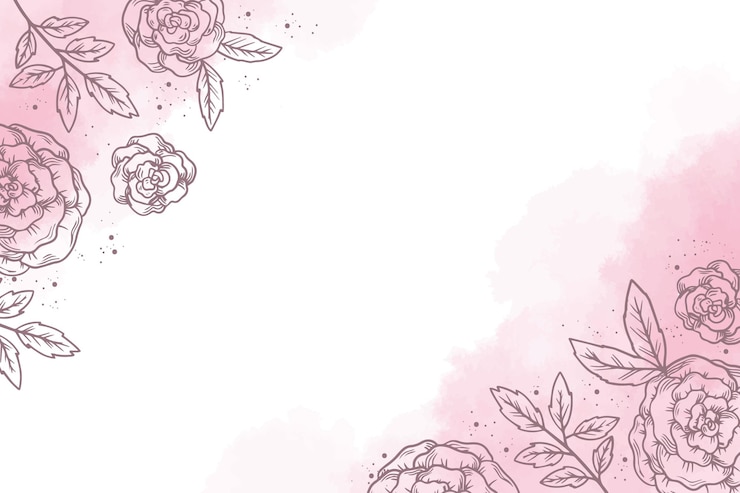 Vetor grátis fundo floral aquarela pintado à mão