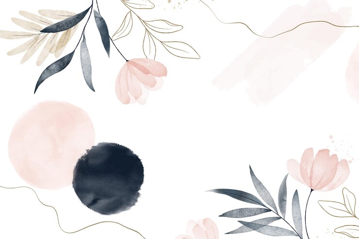 Vetor grátis fundo floral aquarela pintado à mão