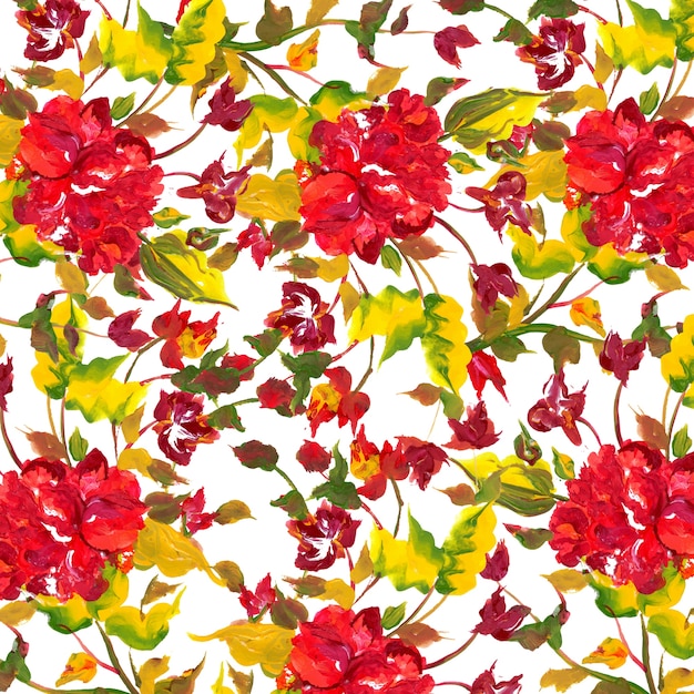 Fundo floral de aquarela