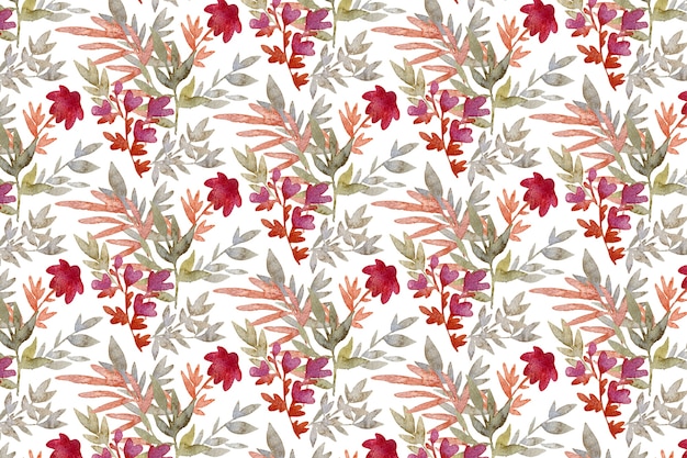 Fundo floral de design plano