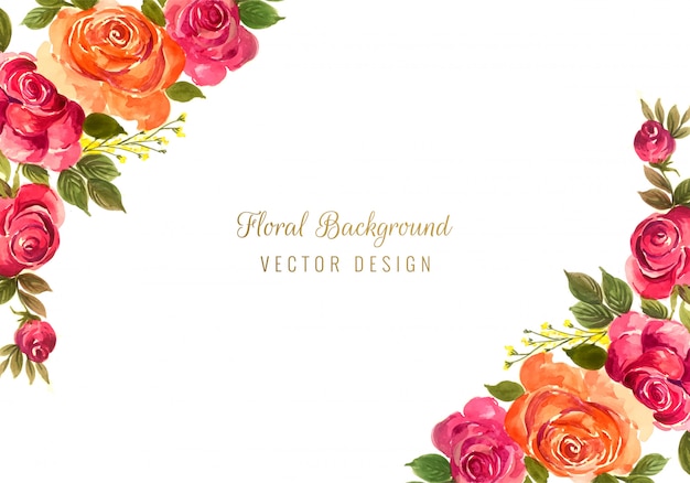 Fundo floral lindo quadro decorativo casamento colorido