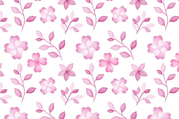 Fundo floral monocromático em aquarela