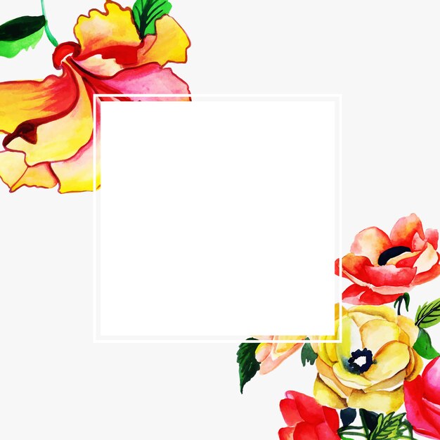 Fundo Floral Multi-Purpose de aquarela para celebrações