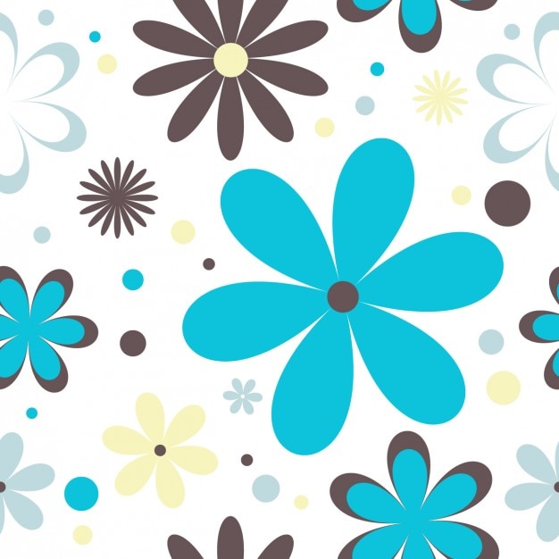 Fundo floral retro