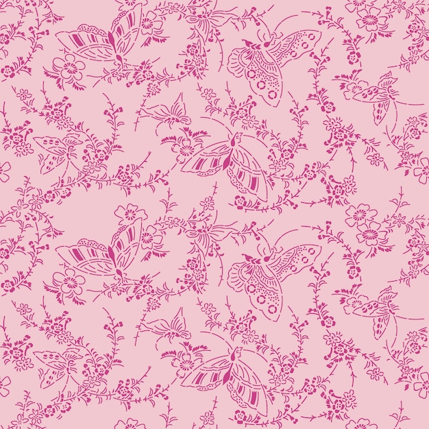 Fundo floral rosa