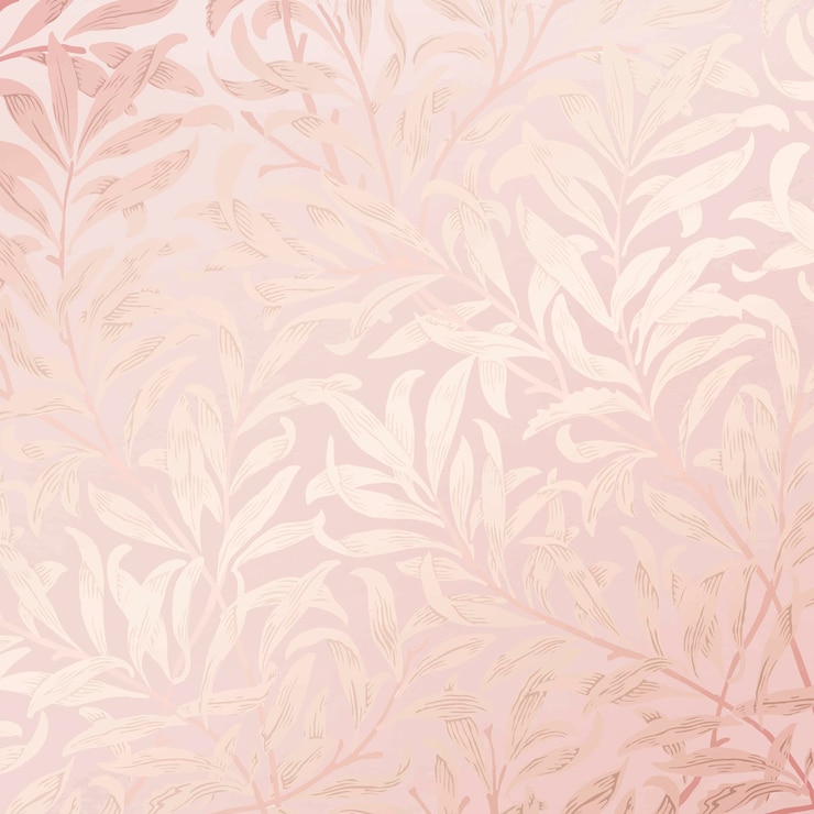 Vetor grátis fundo floral vintage, padrão rosa em vetor de design estético