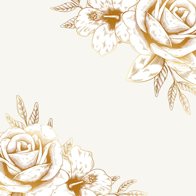 Fundo floral vintage