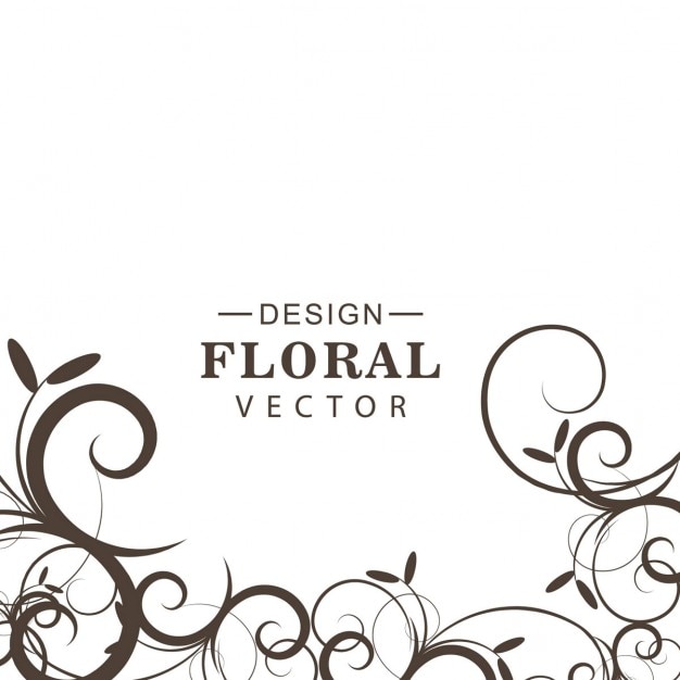 Vetor grátis fundo floral