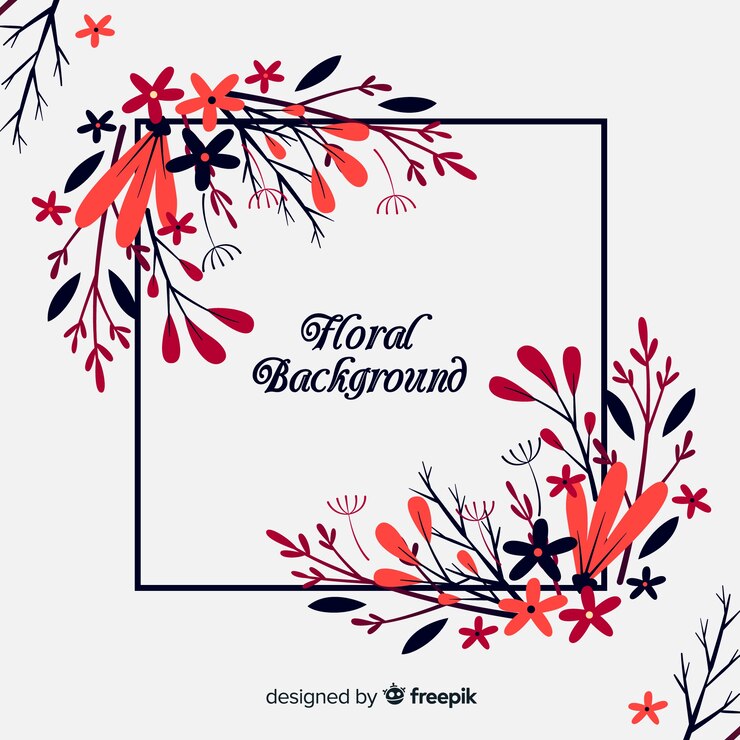 Vetor grátis fundo floral