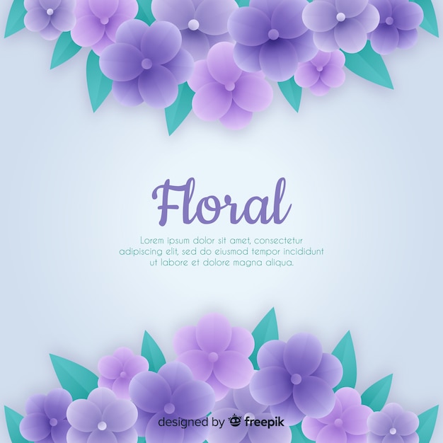 Vetor grátis fundo floral