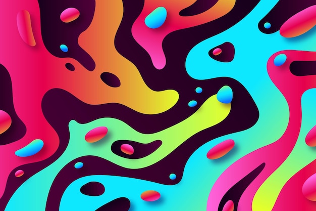 Fundo fluido colorido abstrato