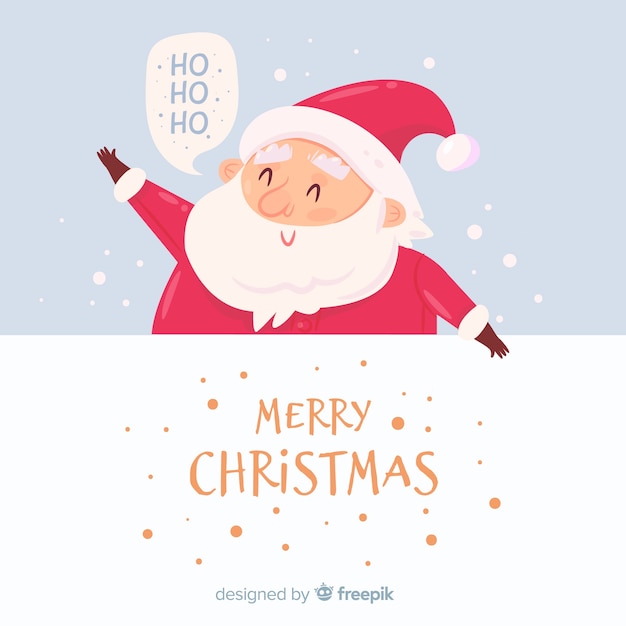 Fundo fofo de papai noel