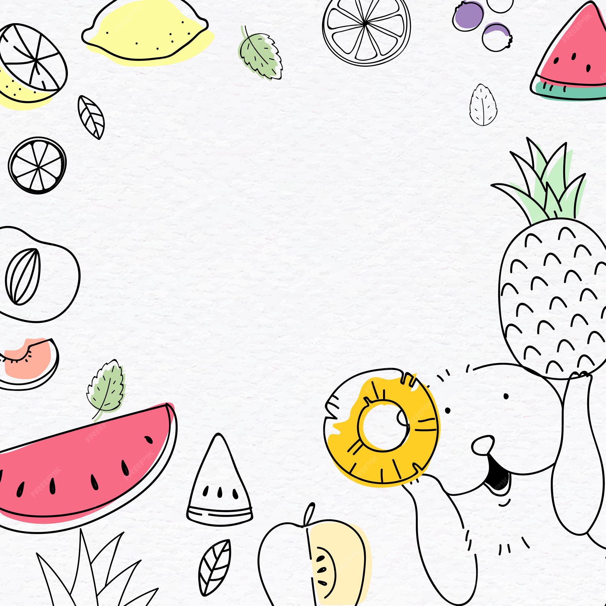 Desenho Pintar Fruta Imagens – Download Grátis no Freepik