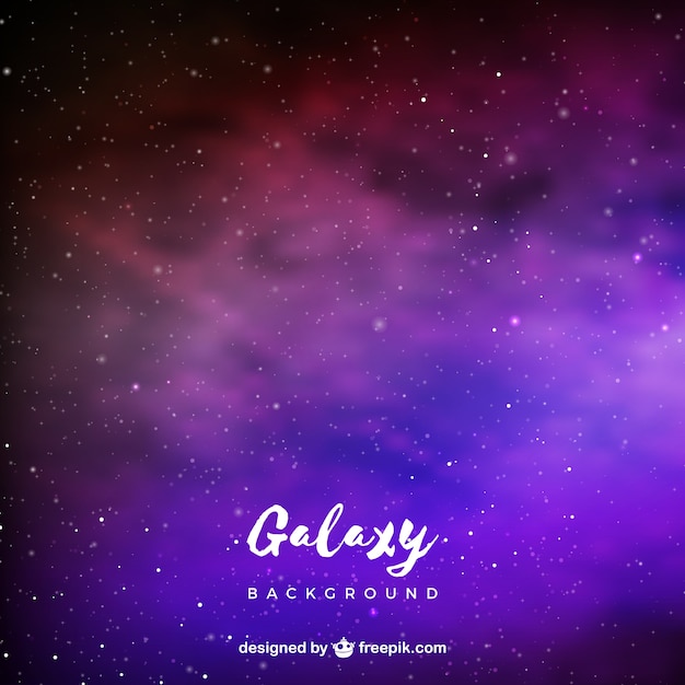 Vetor grátis fundo galaxy em tons roxos