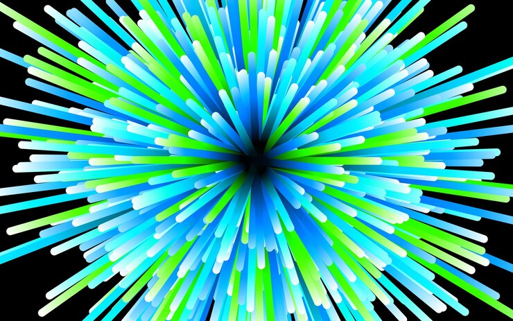 Vetor grátis fundo geométrico circular abstrato padrão de movimento centrado dinâmico starburst
