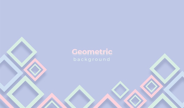 Fundo geométrico com cores pastel