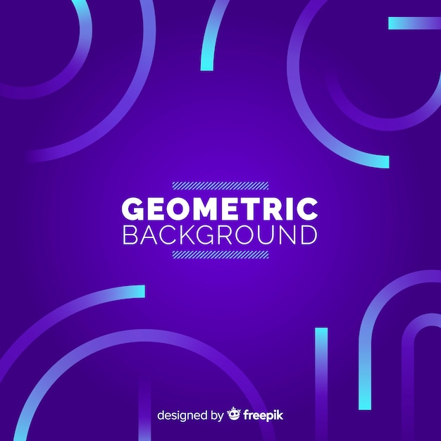 Fundo geométrico com gradientes