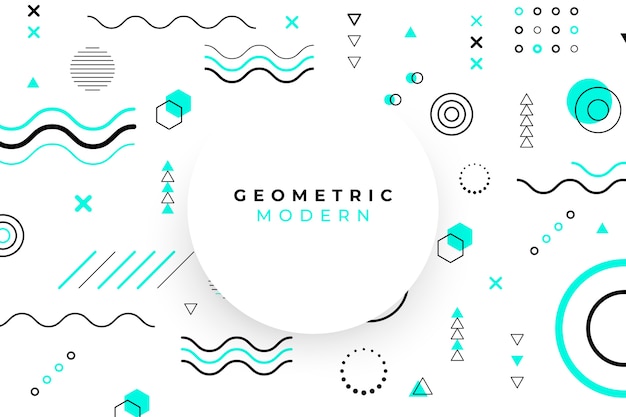 Fundo geométrico de design gráfico