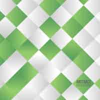 Vetor grátis fundo geométrico verde e branco