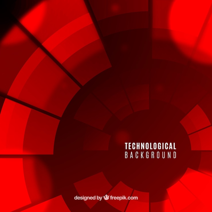 Vetor grátis fundo geométrico vermelho abstrato