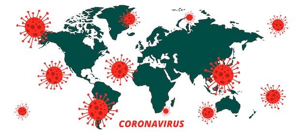 Fundo global de surto de infecção pandêmica por coronavírus covid-19