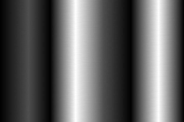Vetor grátis fundo gradiente cromado metálico escovado