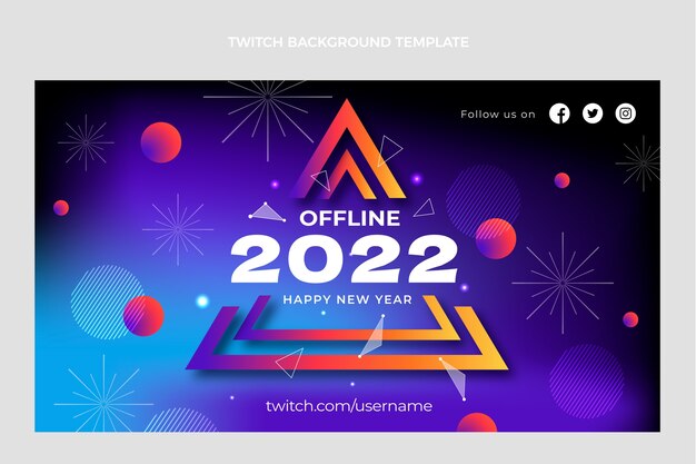 Fundo gradiente de contração do ano novo