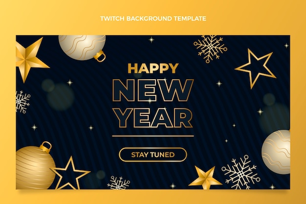 Fundo gradiente de contração do ano novo