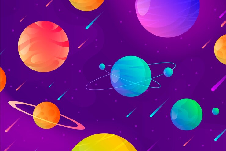 Vetor grátis fundo gradiente de galáxia