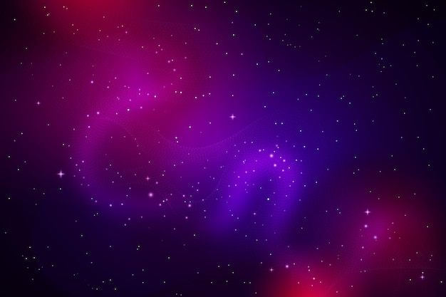 Vetor grátis fundo gradiente de galáxia