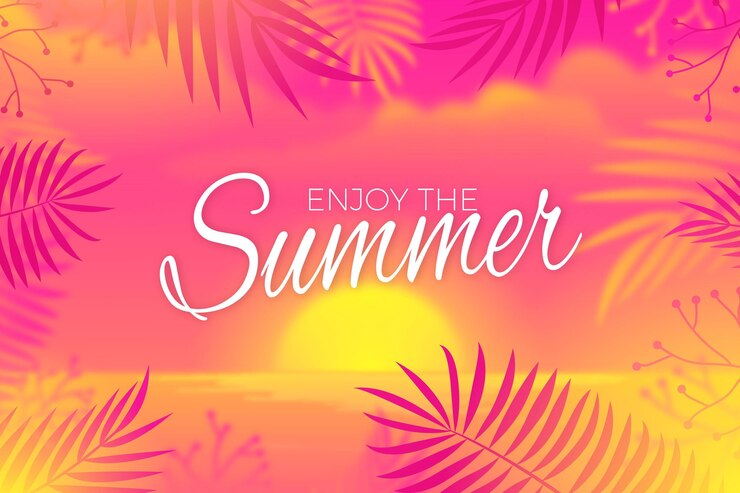 Vetor grátis fundo gradiente de verão