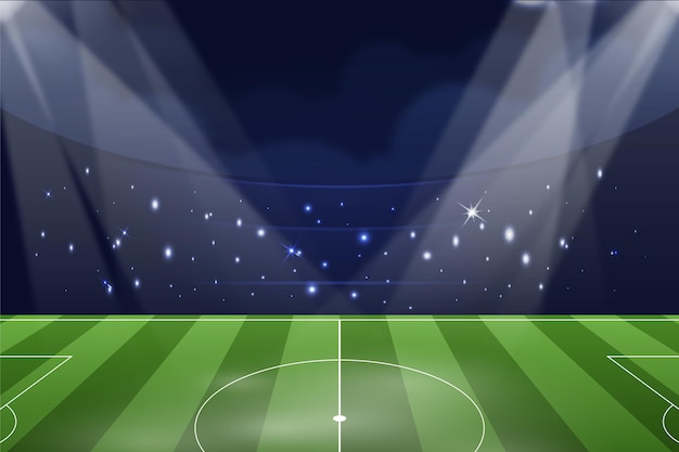 Fundo gradiente do campo de futebol