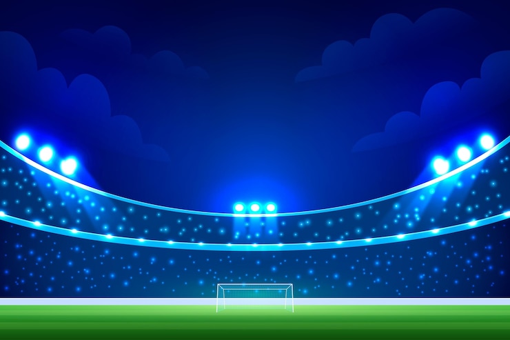 Vetor grátis fundo gradiente do campo de futebol