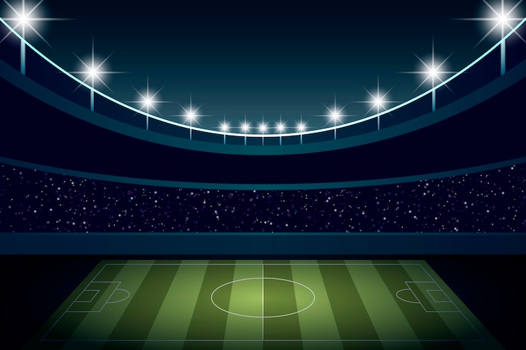 Vetor grátis fundo gradiente do campo de futebol