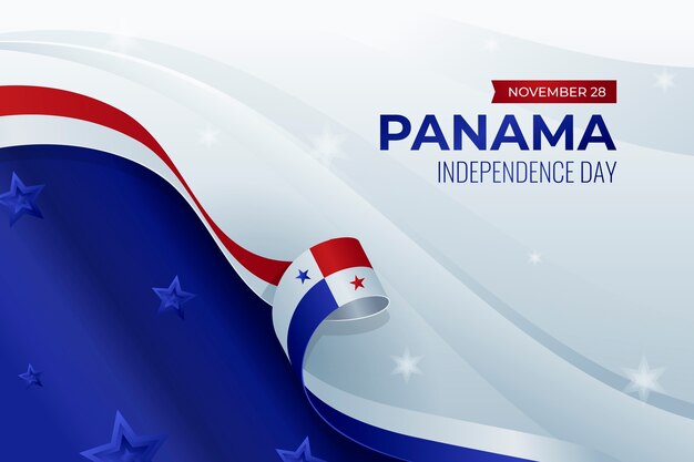 Fundo gradiente do dia da independência do Panamá