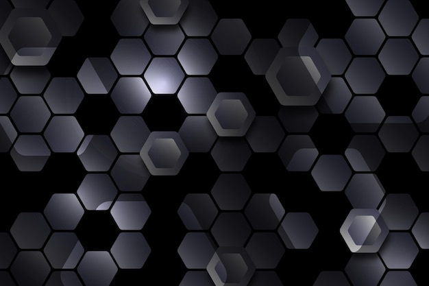 Vetor grátis fundo hexagonal gradiente