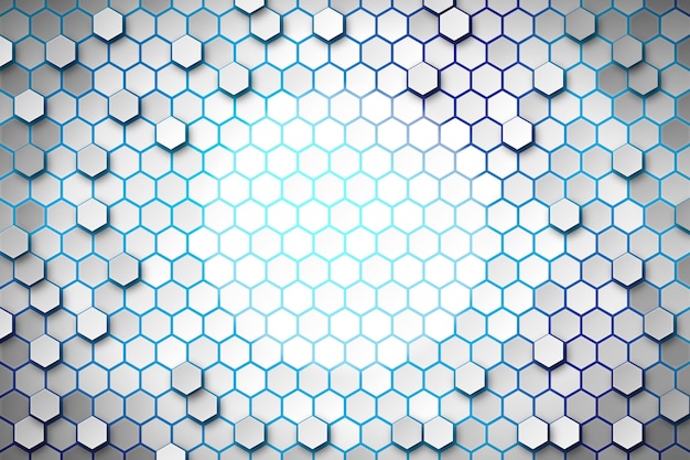 Fundo hexagonal gradiente