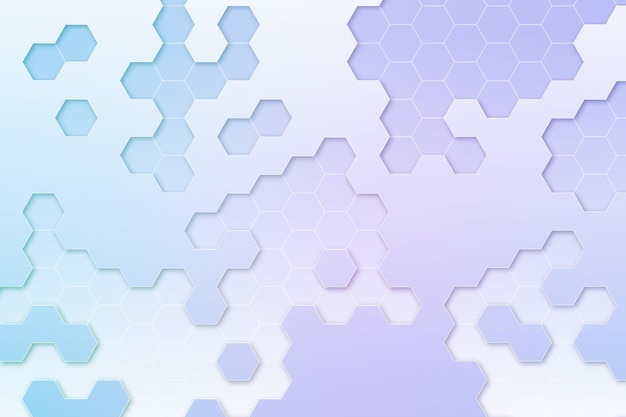 Fundo hexagonal gradiente