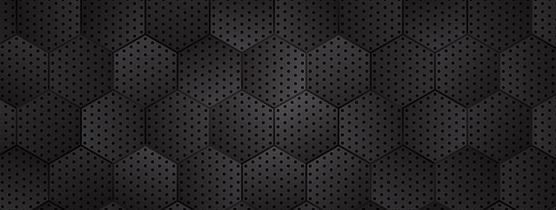 Vetor grátis fundo hexagonal metálico