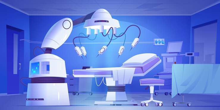 Vetor grátis fundo ilustrado de laboratório cirúrgico