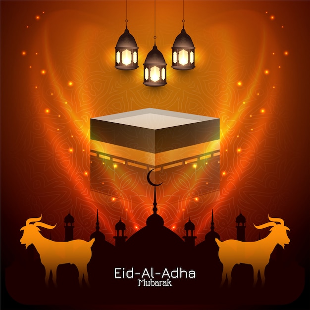 Fundo islâmico bonito do festival de Eid Al Adha mubarak