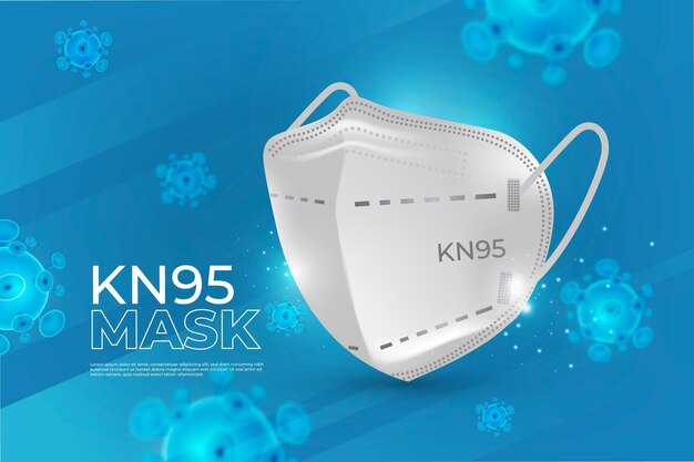 Fundo kn95 realista