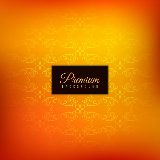 Fundo laranja premium elegante bonito