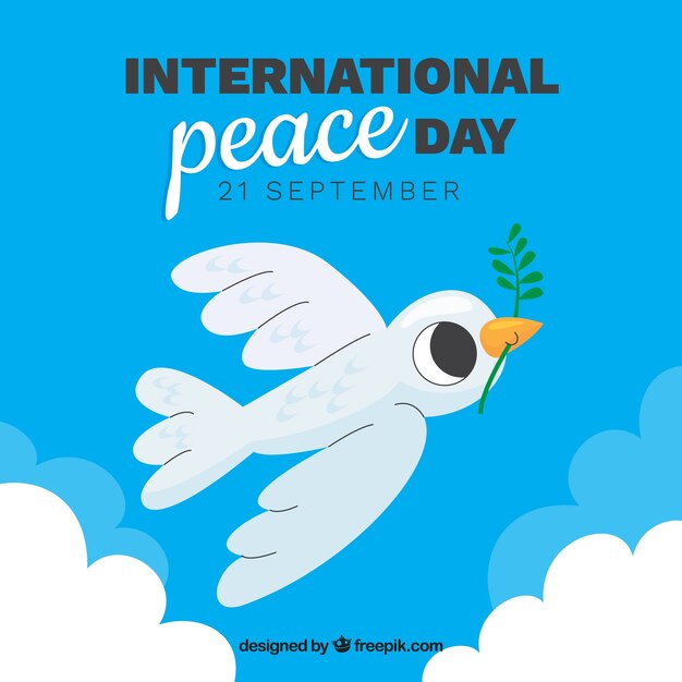 Fundo lindo dia da paz