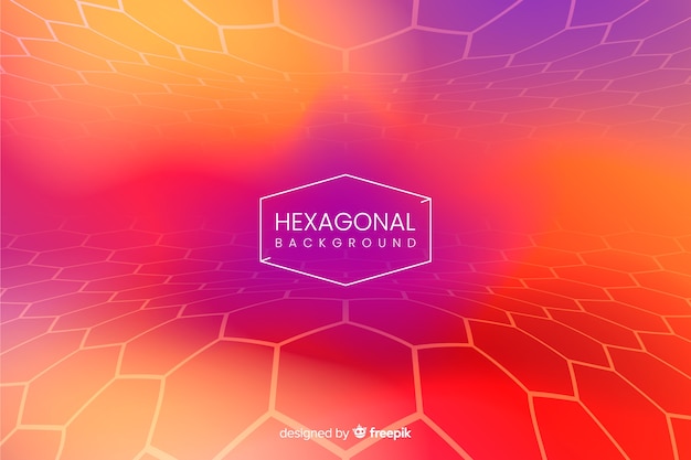 Vetor grátis fundo líquido hexagonal futurista